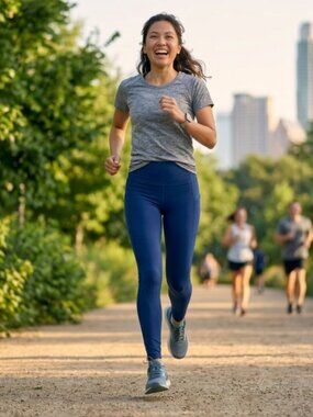 Victoria Sport Navy Blue High-Waist Pocket Leggings